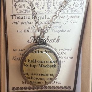 Macbeth Pendant and Chain - VGUC 18”